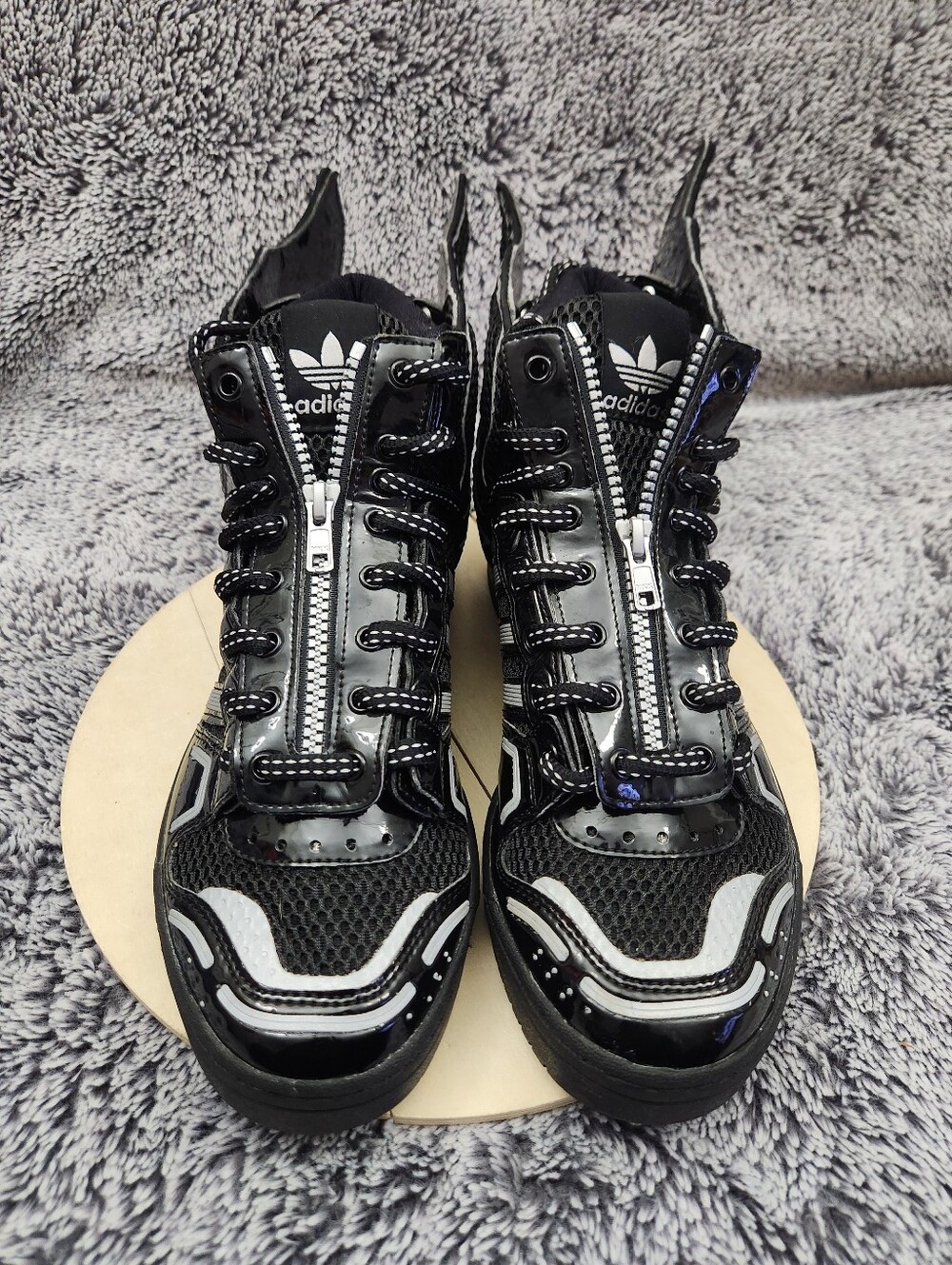 Adidas JS Wings 2.0 Jeremy Scott Mesh Black Mens Size 9 - Picture 3 of 9